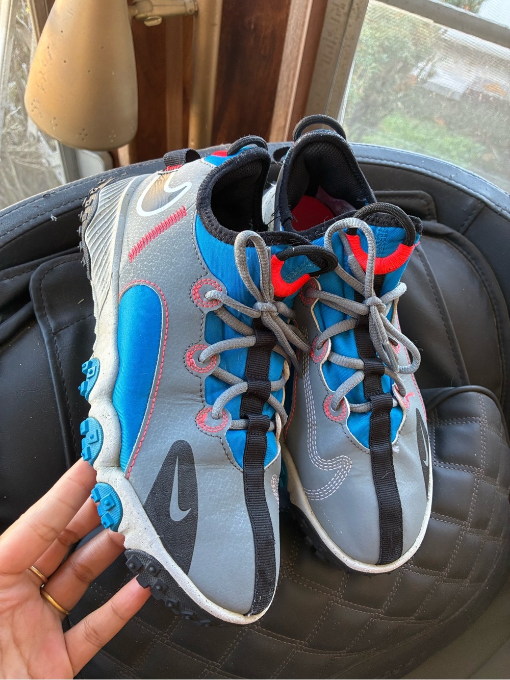 Nike Kids Blue, Gray and Red Athletic Sneakers